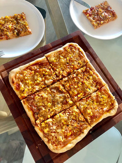 Una foto de Pizza de masa madre
