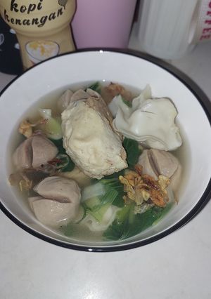 Foto resep Sup Bakso dan Pangsit