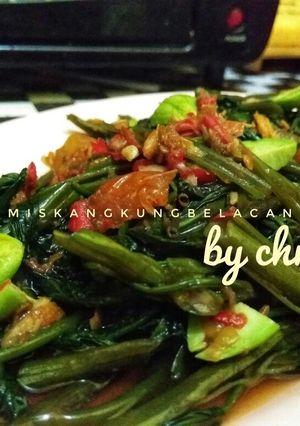 Foto resep Tumis kangkung belacan pete