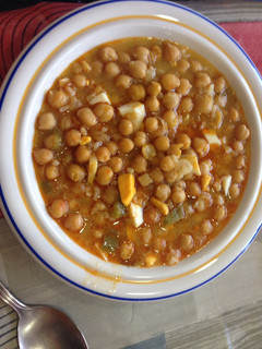 Una foto de Garbanzos estofados con arroz