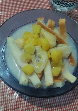 Foto resep Kolak Putih Pisang Ubi Roti
