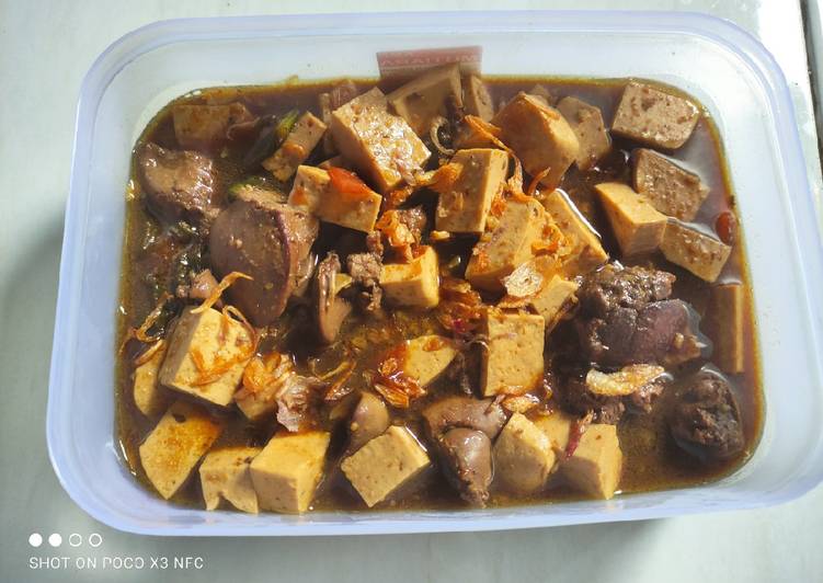 Resep Semur Kecap Hati Ayam dan Tahu untuk Anak dan Dewasa oleh saidah