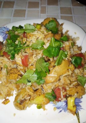 A picture of #Veg_Biryani😋😋😋.