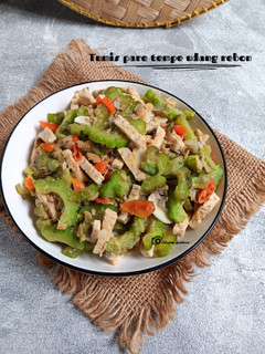 Foto resep Tumis pare tempe udang rebon