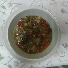 Una foto de Sopa Jardinera