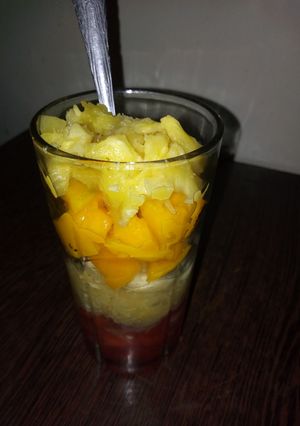 Fruits salad ainihin hoton girkin