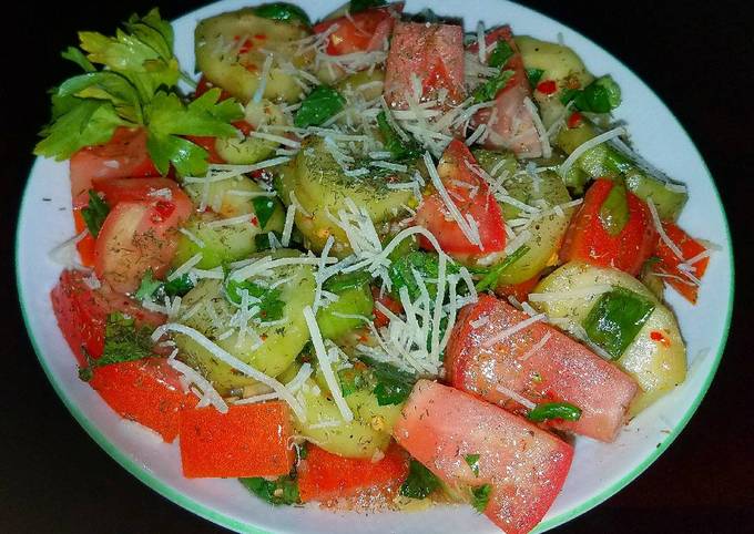 Recipe of Super Quick Homemade Mike&#39;s 3 Minute Tangy Garden Side Salad