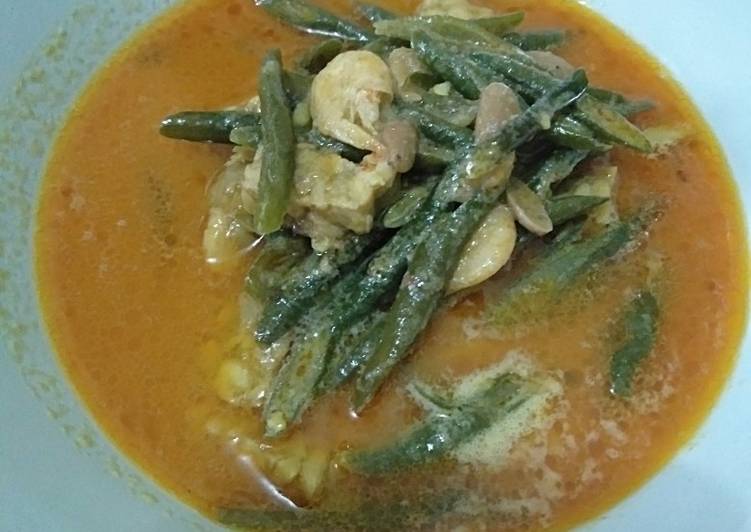 Tauco kacang panjang (pakai santan)