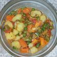 Mix boiled vegetables
