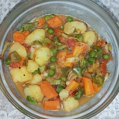 A picture of Mix boiled vegetables.