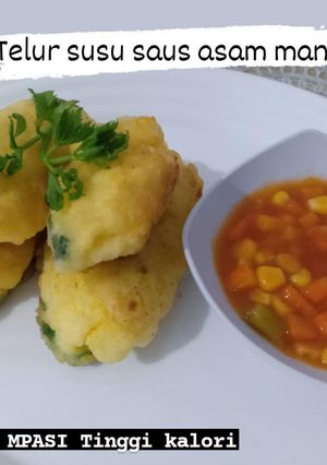 Foto resep MPASI BB Booster 10-12M+ Telur susu saus asam manis