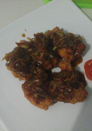 Foto resep Ayam goreng tepung saus mentega