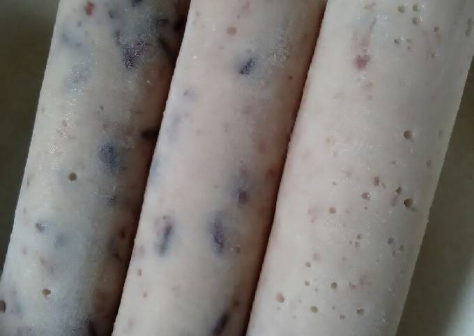 Bagaimana Menyiapkan Es potong ketan hitam yang Lezat Sekali
