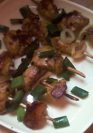 A picture of Chicken kebab.