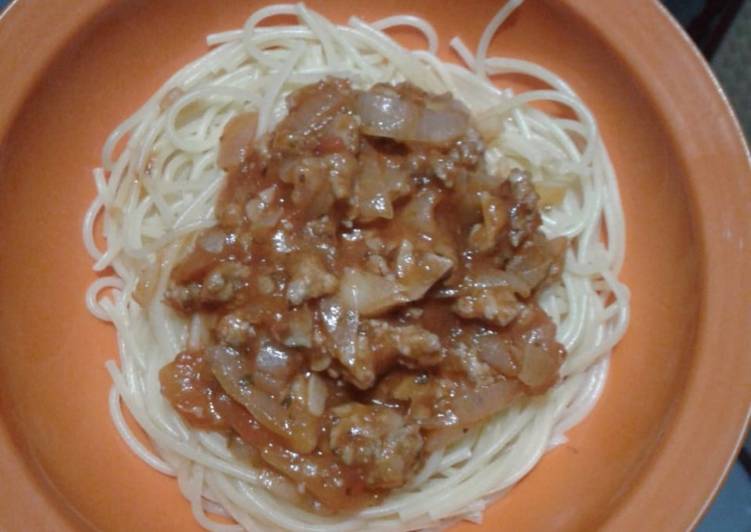 Simple Way to Prepare Winter Homemade spaghetti sauce
