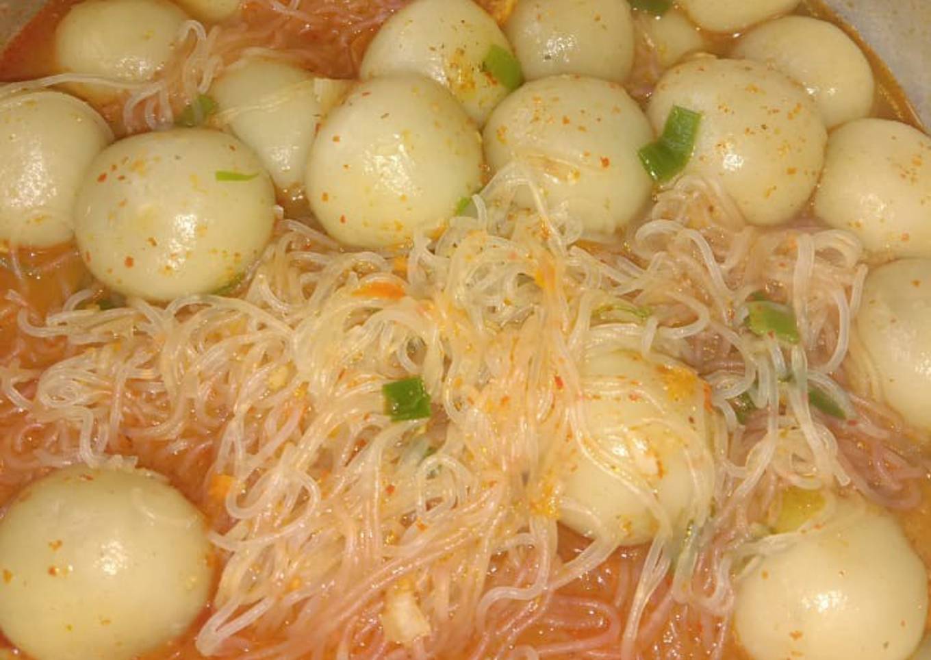 Cilok kuah bihun pedas