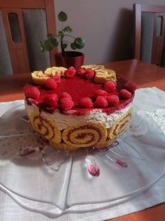 Mama málnás túrótortája! recept fotója