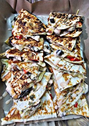 Gambar Quesadilla Cendawan Bawang