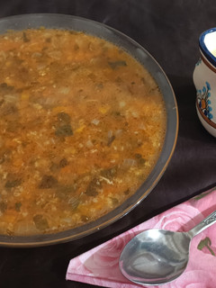 عکسی از دستور سوپ جو پرک