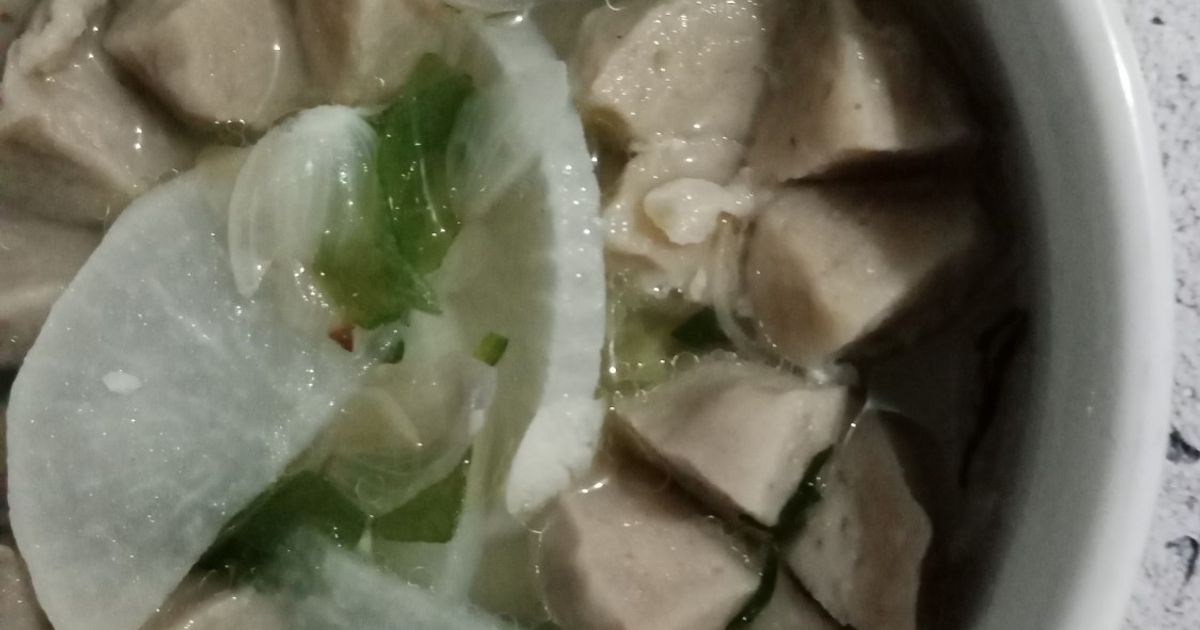 849) Sayur Bening Lobak Bakso