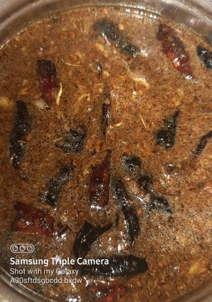 A picture of Pepper rasam.