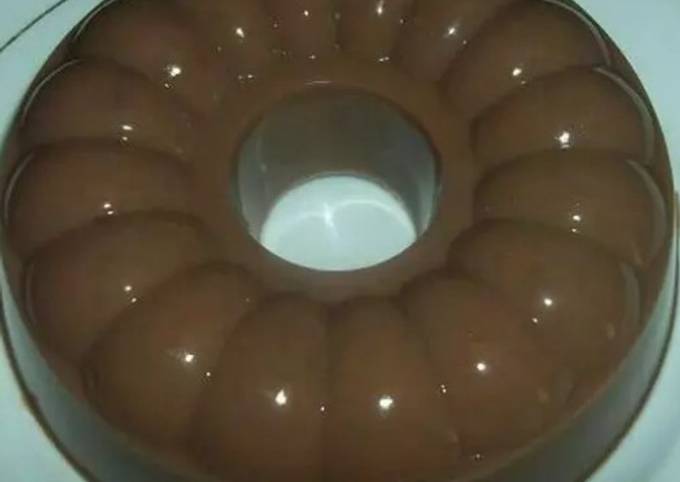 Puding coklat ceres vla susu