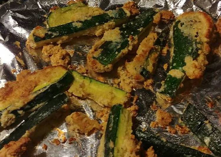 Step-by-Step Guide to Make Ultimate Parmesan zucchini fries with spicy appetizer dipping sauce