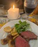 Colita de cuadril al horno con hierbas aromáticas