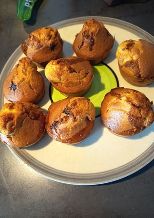 Une photo de Muffins caramel beurre salé et pépite de chocolat