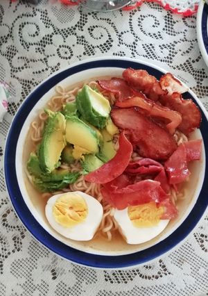 Una foto de Ramen fácil y económico