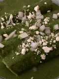 Spinach Enchiladas Stuffed with Chicken