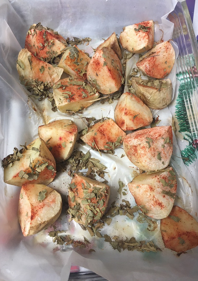Una foto de Papas horneadas