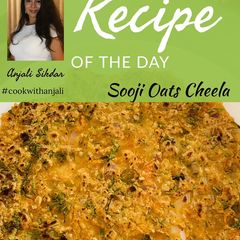 Sooji Oats Cheela A picture of Sooji Oats Cheela.