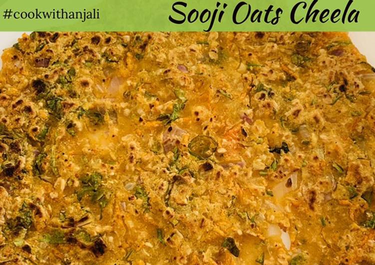 Recipe of Super Quick Homemade Sooji Oats Cheela