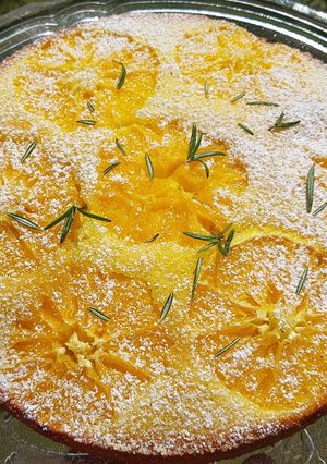 Narancsos, rozmaringos torta recept fotója
