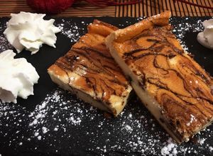 Una foto de Pastel de stracciatella