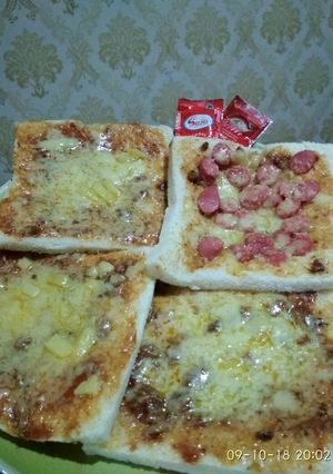 Foto resep Pizza sosis roti tawar