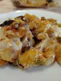 Gnocchi con Melanzane, Cipolla di Tropea, Provola Dolce e Fiocchi di Pistacchio al Forno