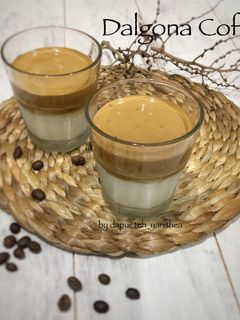 Foto resep Dalgona Coffee Brown Sugar Praktis No Mixer No Whisker (Pakai Saringan)