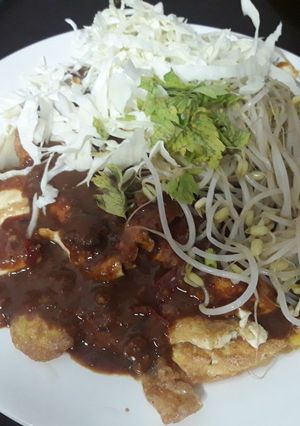 Foto resep Tahu telur campur