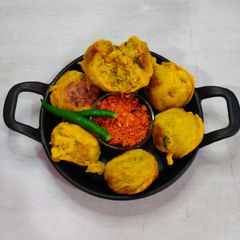 A picture of Vegetable Batata Vada/Aloo Vada.