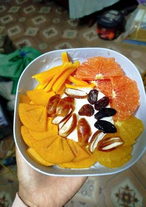 Hình của món Hoa quả dầm sữa chua.