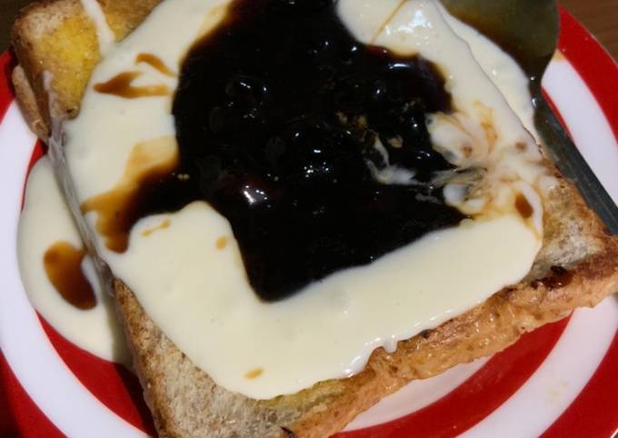 Cara Gampang Menyiapkan Boba toast cheese, Bisa Manjain Lidah