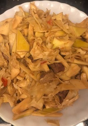 竹筍炒肉絲 的食譜成品照片