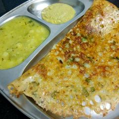 Rava Dosa A picture of Rava Dosa.