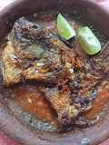 Penyet ikan mujair sambel jeruk
