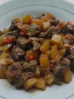 Foto resep Oseng Kentang & Hati Ayam