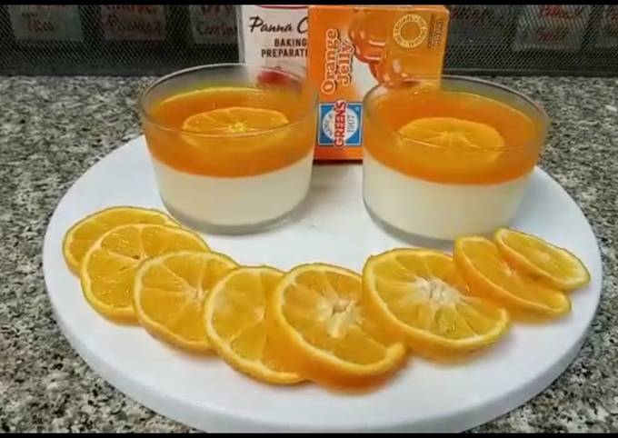 Orange Panna Cotta Elle vire ready-made Dessert