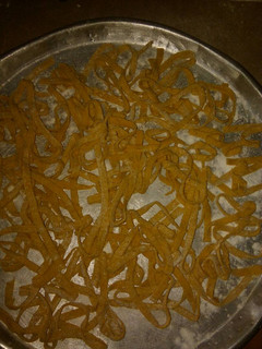 Una foto de Fideos caseros de zanahorias