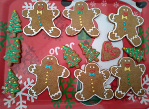 Una foto de Galletas de jengibre navideñas